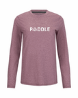 Women's Hybrid Long Sleeve Tee - Paddle Heather Red