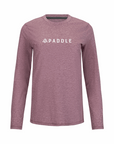 Women's Hybrid Long Sleeve Tee - Paddle Heather Red