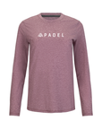 Women's Hybrid Long Sleeve Tee - Padel Heather Red