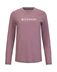 Women's Hybrid Long Sleeve Tee - Squash Heather Red