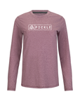 Women's Hybrid Long Sleeve Tee - Pickle Heather Red