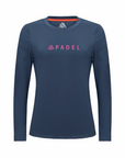 Women's Hybrid Long Sleeve Tee - Padel Navy