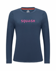 Women's Hybrid Long Sleeve Tee - Squash Navy