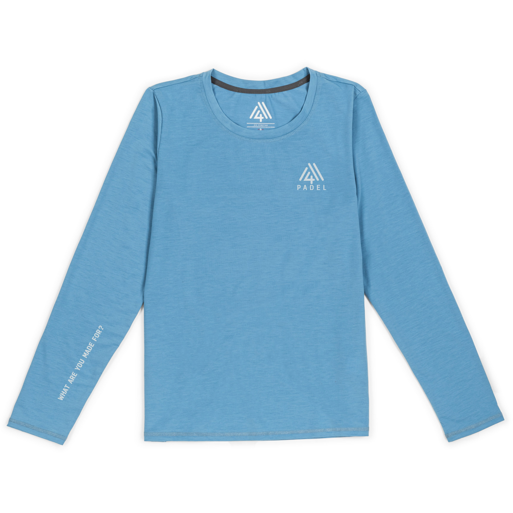 Women's Hybrid Long Sleeve Tee - Padel Light Blue