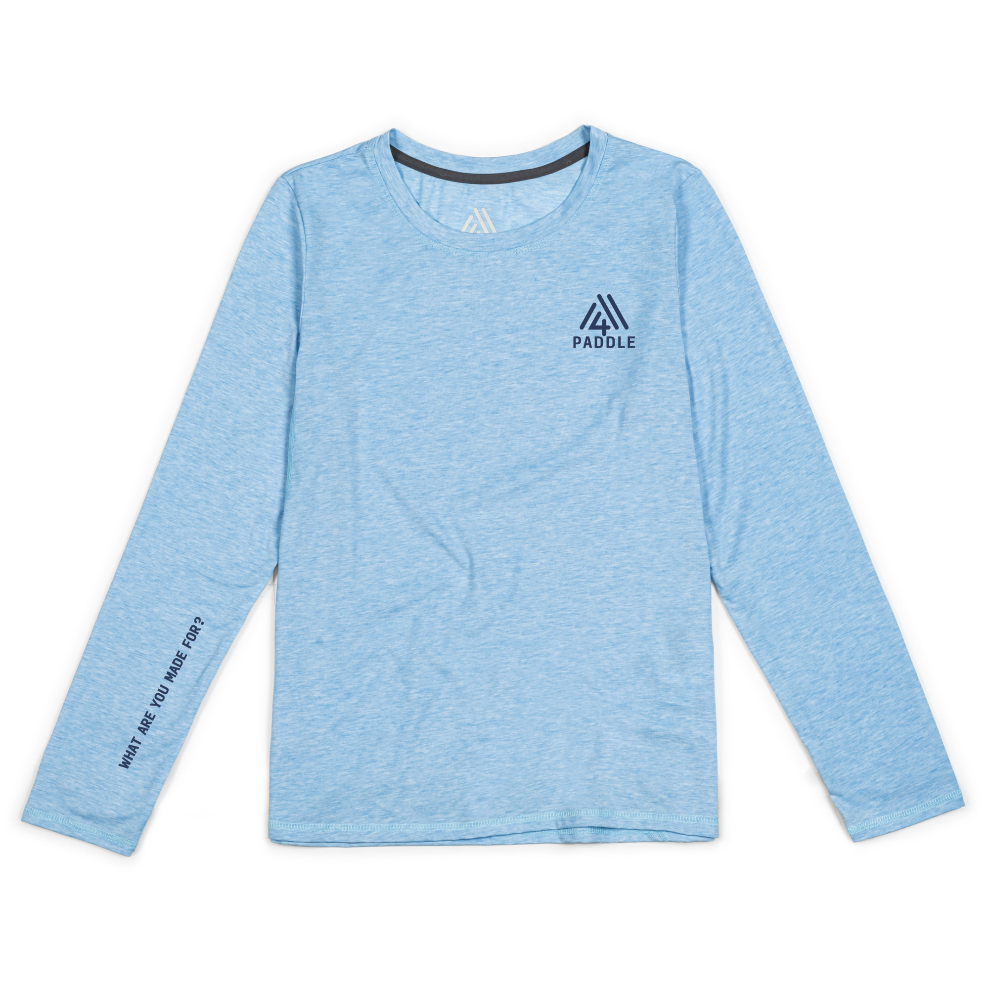 Women's WAYM4 Hybrid Long Sleeve Tee - Paddle Heather Blue