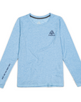 Women's WAYM4 Hybrid Long Sleeve Tee - Paddle Heather Blue