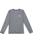 Women's Hybrid Long Sleeve Tee - Paddle Heather Grey