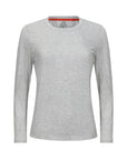 Women's Hybrid Long Sleeve Tee Heather Silver