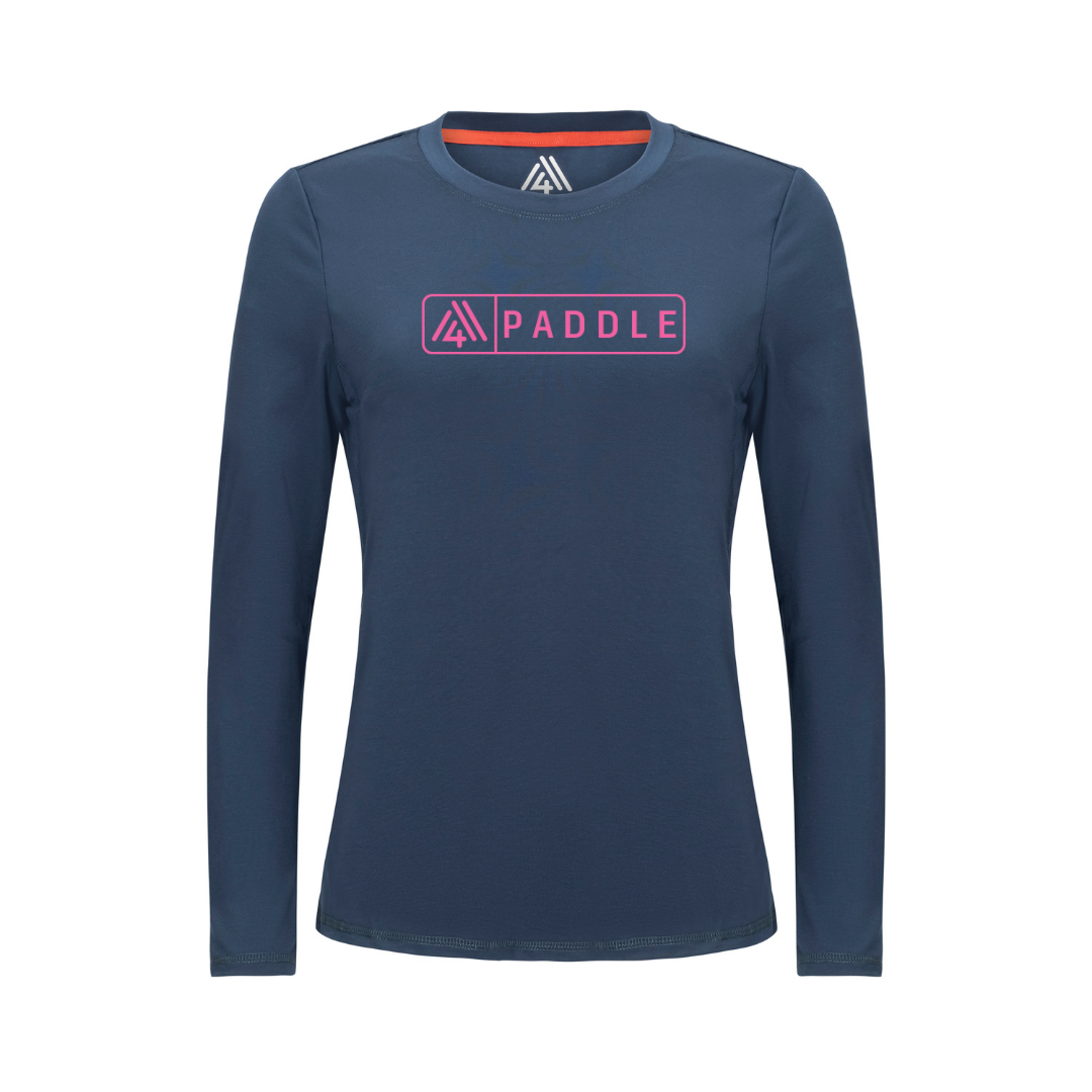 Women's Hybrid Long Sleeve Tee - Paddle Navy