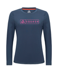 Women's Hybrid Long Sleeve Tee - Squash Navy