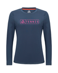 Women's Hybrid Long Sleeve Tee - Tennis Navy