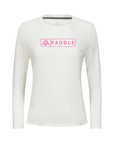 Women's Hybrid Long Sleeve Tee - Paddle White