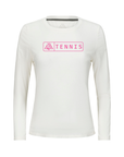 Women's Hybrid Long Sleeve Tee - Tennis White