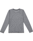 Women's Hybrid Long Sleeve Tee Heather Grey