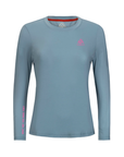 Women's WAYM4 Hybrid Long Sleeve Tee - Tennis Arctic Blue