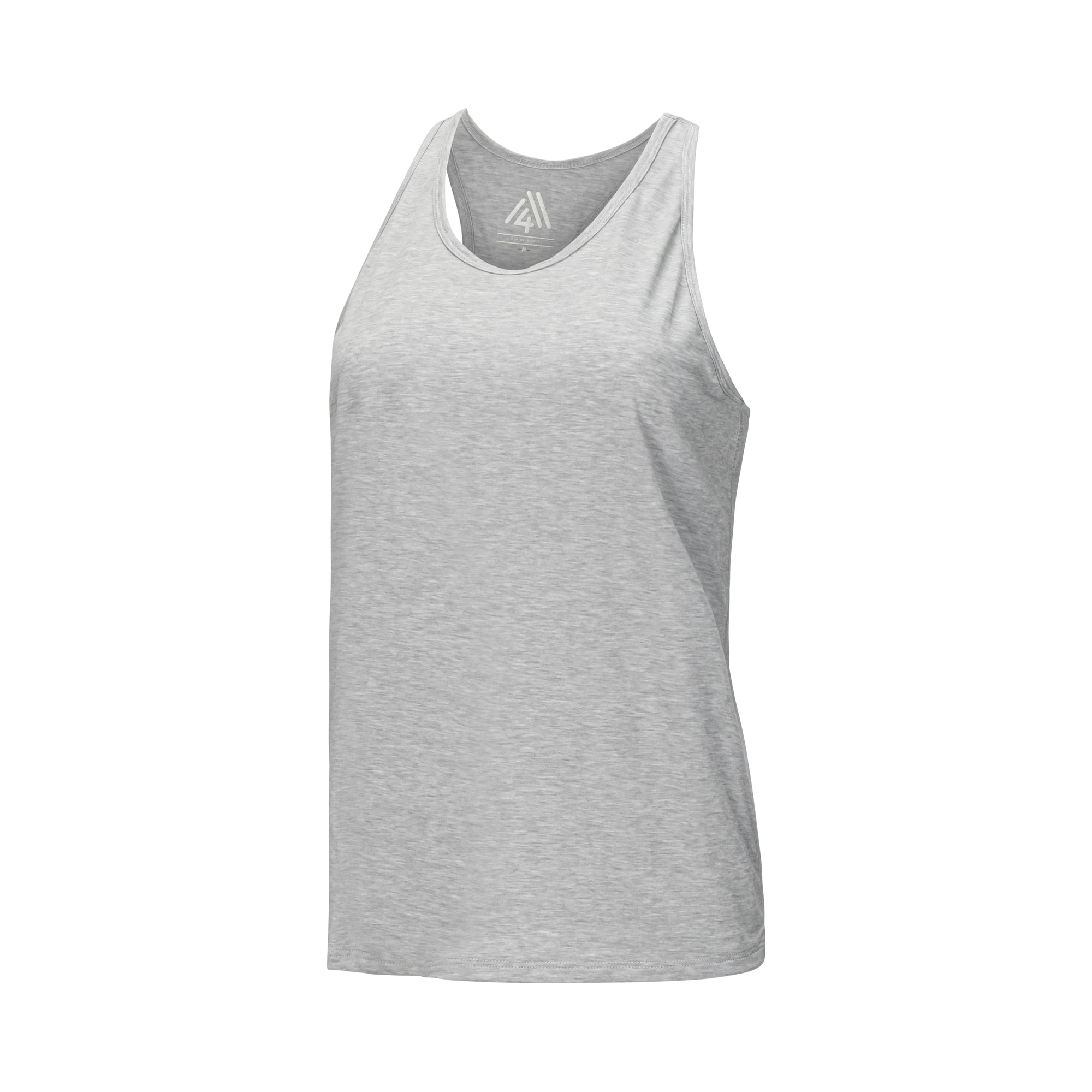 Women's Hybrid Tank Heather Silver
