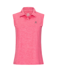 Women's Elite Sleeveless Polo - Squash Bright Pink