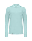 Women's Hybrid Hoodie - Squash Aruba Blue
