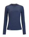 Women's Hybrid Hoodie Blue Indigo