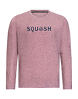 Men's Hybrid Long Sleeve Tee - Squash Heather Red