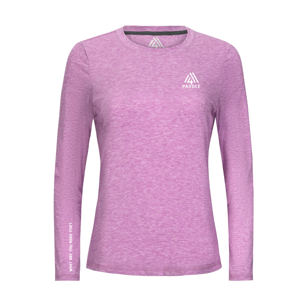 Women's WAYM4 Hybrid Long Sleeve Tee - Paddle Fuchsia