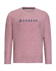 Men's Hybrid Long Sleeve Tee - Squash Heather Red