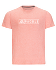 Men's WAYM4 Hybrid Tee - Paddle Heather Burnt Sienna