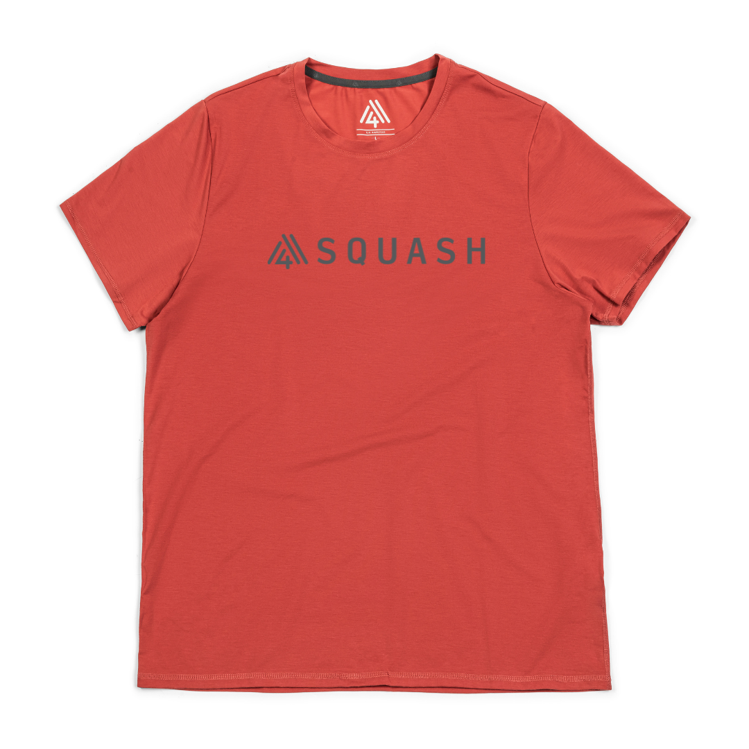 Men's Hybrid Tee - Squash Brick