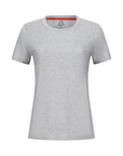Women's Hybrid Tee Heather Silver
