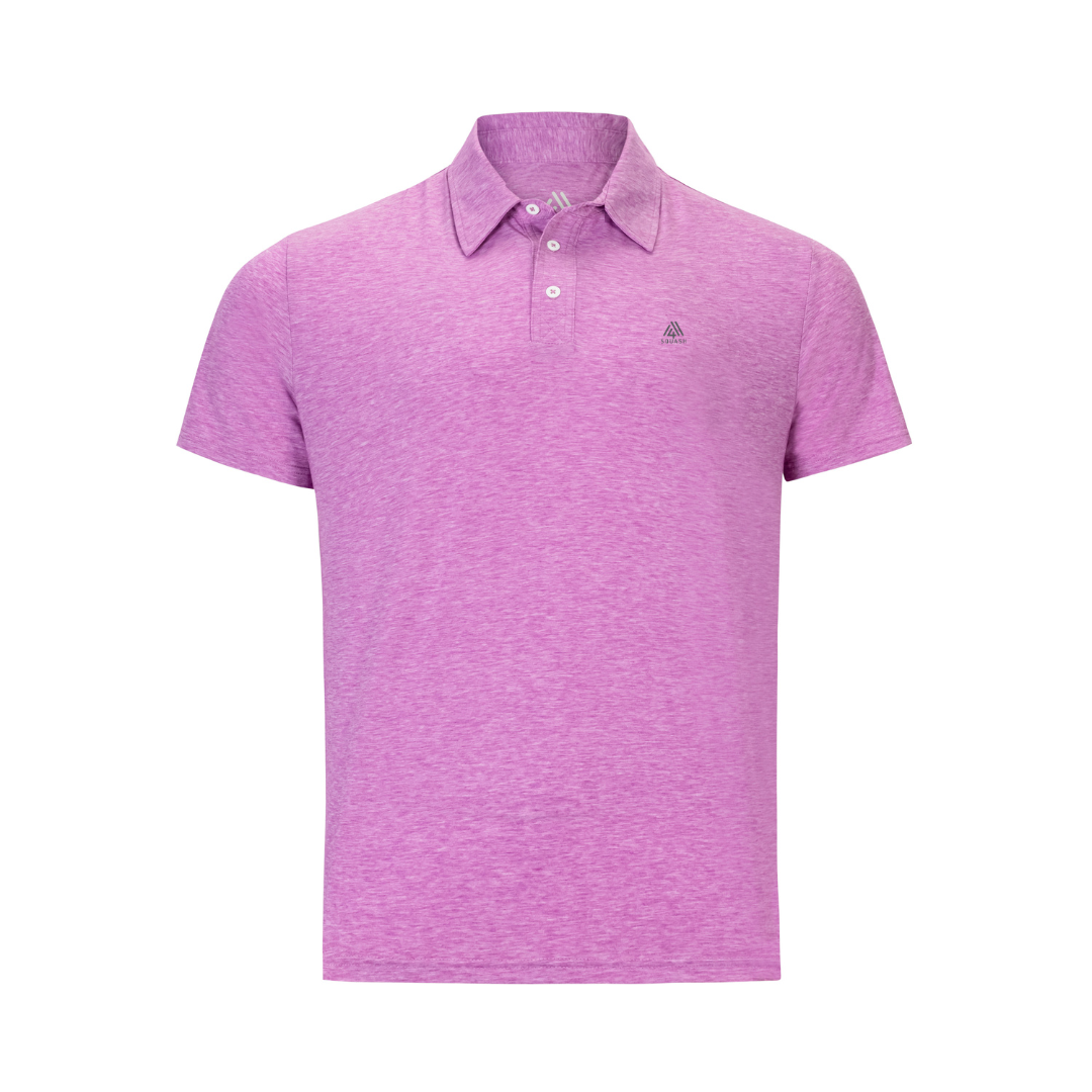 Men's Hybrid Polo - Squash Fuchsia