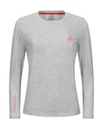 Women's WAYM4 Hybrid Long Sleeve Tee - Padel Heather Silver