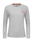 Women's WAYM4 Hybrid Long Sleeve Tee - Paddle Heather Silver