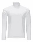 Men's Active Stripe Quarter Zip - Squash White