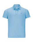 Men's Hybrid Polo - Squash Heather Blue
