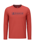 Men's Hybrid Long Sleeve Tee - Squash Brick