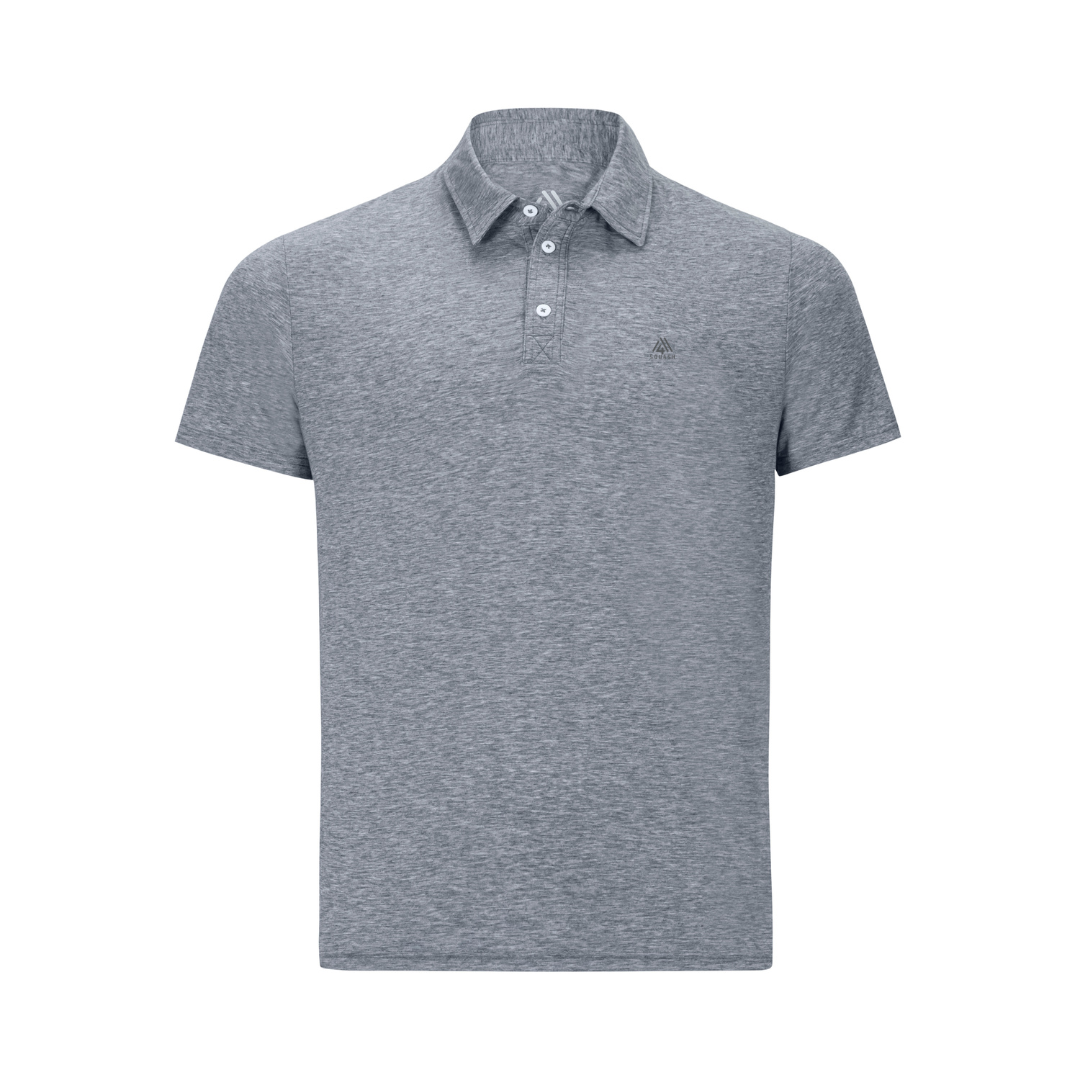Men's Hybrid Polo - Squash Heather Grey