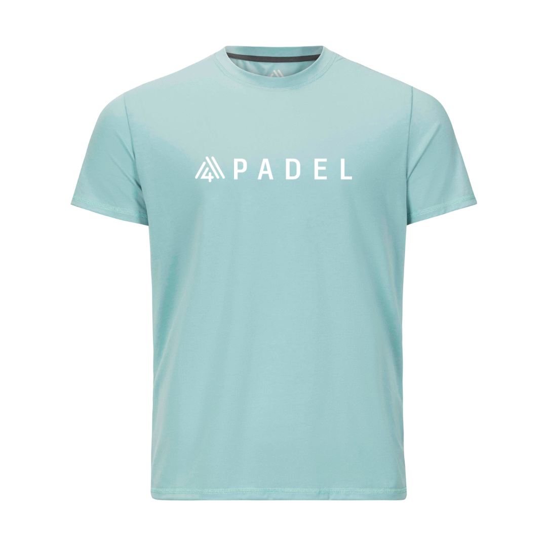 Men's Hybrid Tee - Padel Aruba Blue