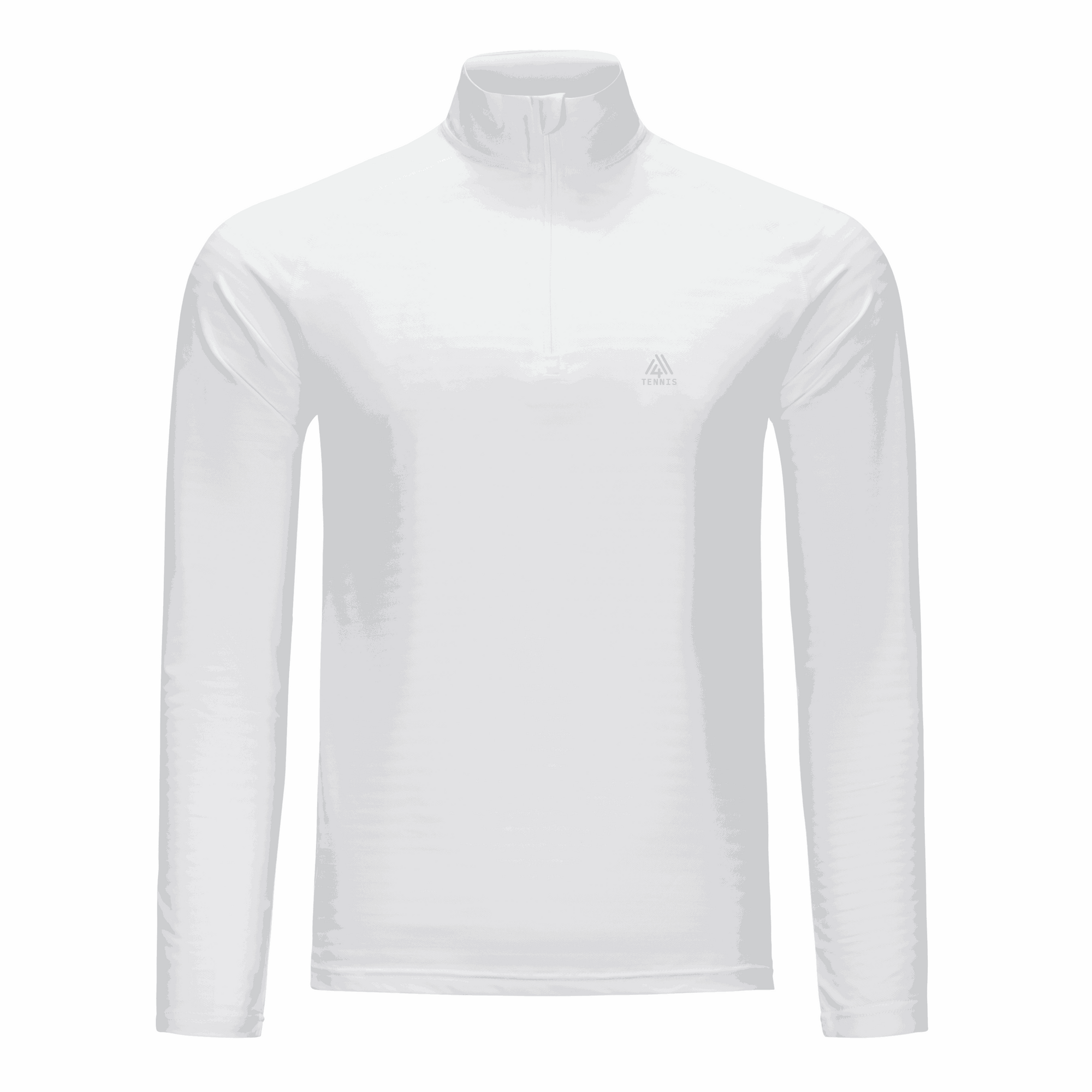 Men's Active Stripe Quarter Zip - Tennis White