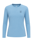 Women's Hybrid Long Sleeve Tee - Paddle Heather Blue