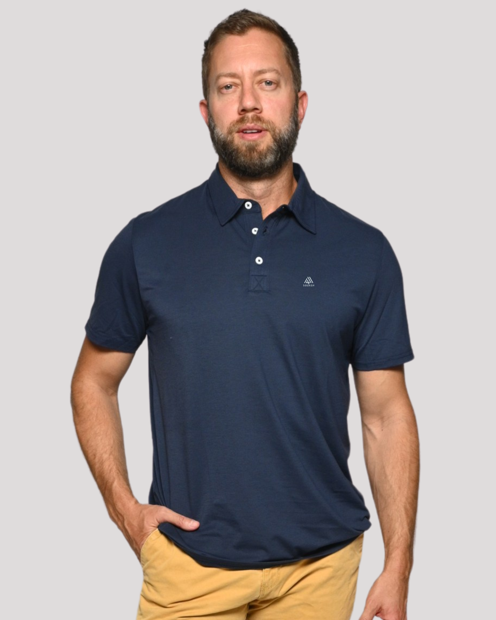 Men's Hybrid Polo - Squash