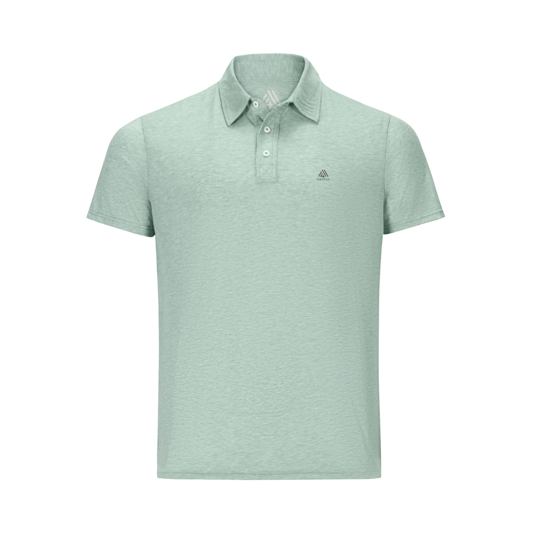 Men's Hybrid Polo - Squash Mint