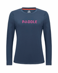 Women's Hybrid Long Sleeve Tee - Paddle Navy