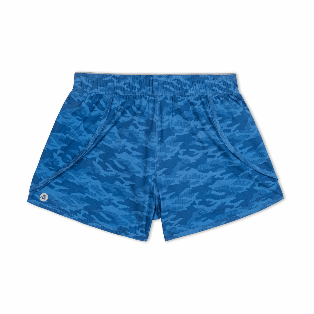 Women's Active Short - Paddle Blue Camo