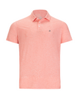 Men's Hybrid Polo Heather Burnt Sienna