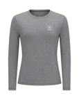 Women's Hybrid Long Sleeve Tee - Paddle Heather Grey