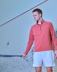 Men's Active Stripe Quarter Zip - Squash
