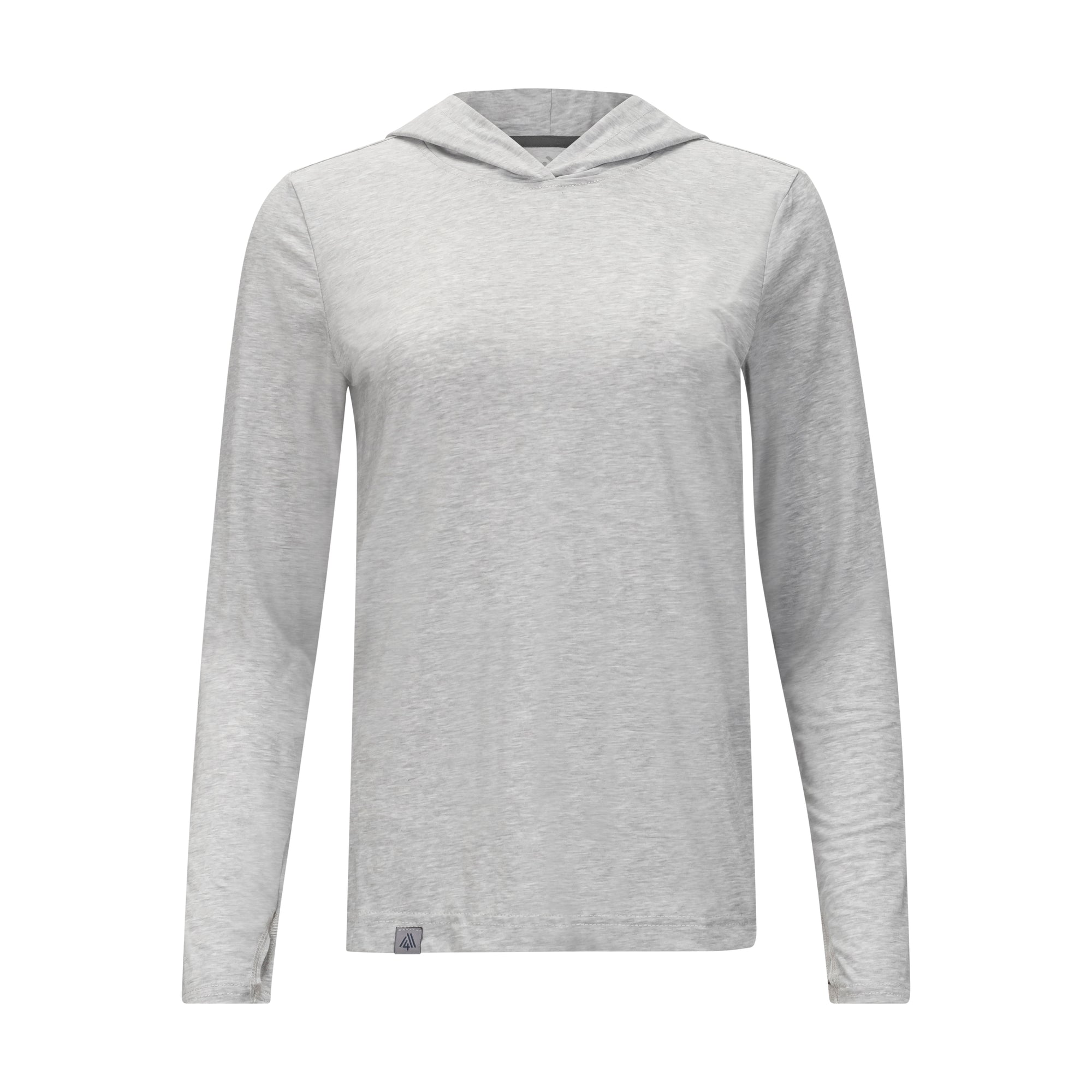 Women's Hybrid Hoodie Heather Silver