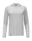 Women's Hybrid Hoodie Heather Silver