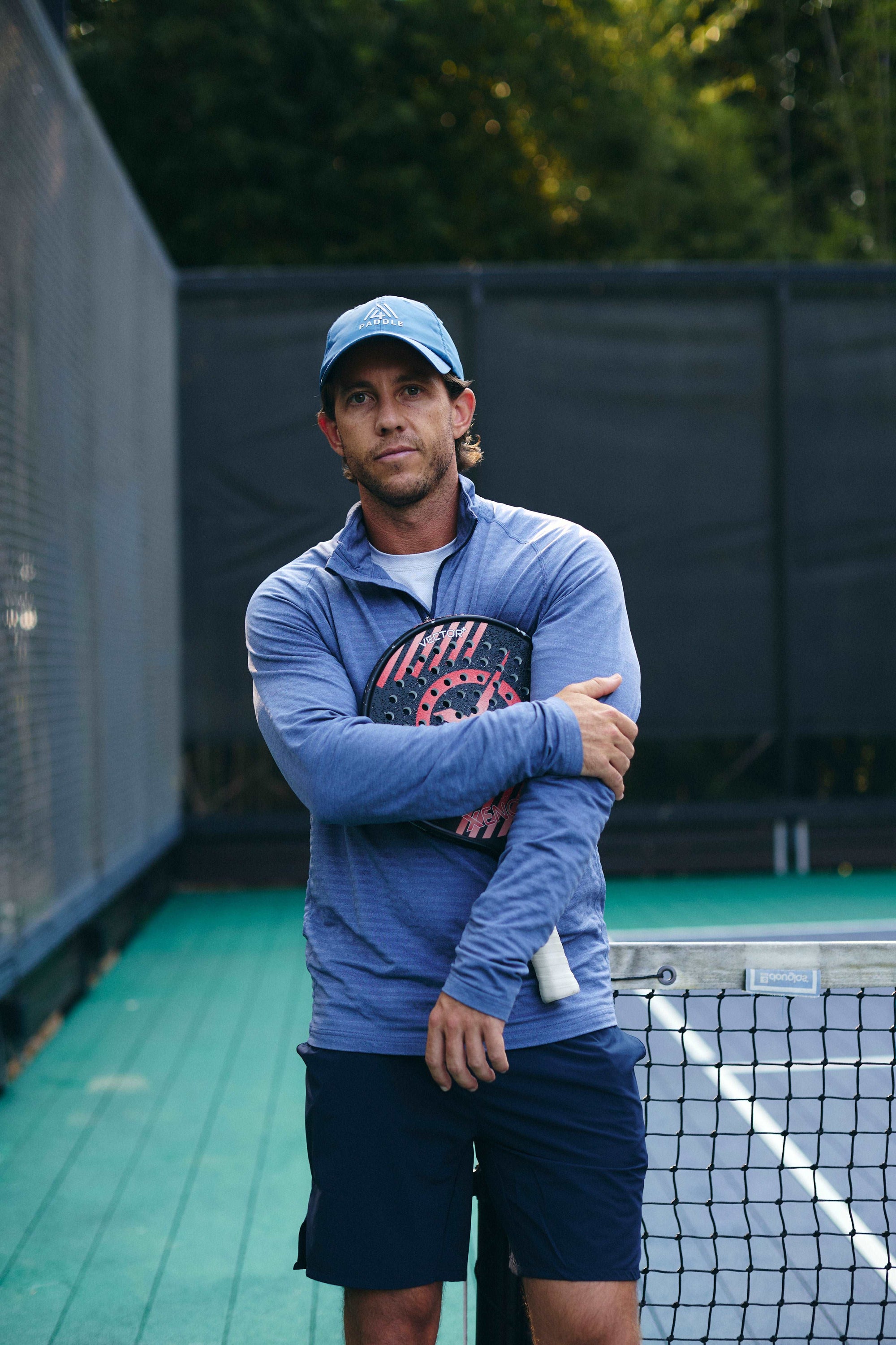 Men's Active Stripe Quarter Zip