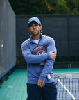 Men's Active Stripe Quarter Zip